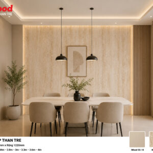 Tấm ốp than tre vân đá iWood Tra-2